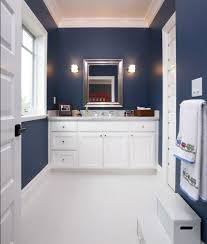 A navy and white bathroom with brass and wood accents. Rnbybi39 Remarkable Navy Blue Yellow Bathroom Ideas Wtsenates