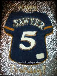 Coolest Brewers Jersey Shirt Cake Shirt Cake Birthday Cake Kids Cool Birthday Cakes