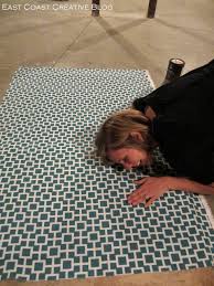 Diy Fabric Floor Cloth Floor Mat East Coast Creative Blog Diy Rug Tutorial Diy Rug Diy Fabric