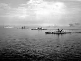 All Four Iowa Class Battleships Steaming Together 1954 Battleship Us Navy Ships Uss Iowa