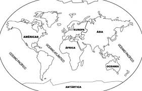 Mapa Del Mundo Para Colorear
