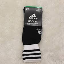 Nwt Adidas Xs Soccer Socks Black And White Nwt