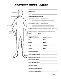 measuring sheet theatre costumes costume design costumes