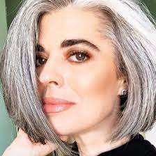3 Ways To Wear Gray Hair Over 40 Long Gray Hair Grey Hair Transformation Grey Hair Inspiration