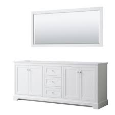 Vanities └ bathroom sinks & vanities └ bathroom fixtures, accessories & supplies └ home, furniture & diy all categories antiques art baby books, comics & magazines business, office & industrial cameras & photography cars bathroom vanities. Wyndham Collection Avery 80 Inch Double Bathroom Vanity In White No Countertop No Sinks The Home Depot Canada