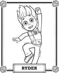 Remember no pup is too small! Ryder From Paw Patrol Coloring Page Free Printable Coloring Pages For Kids