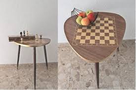 10 Off Vintage Mid Century Modern Table Chess Table Tripod Etsy Mid Century Modern Table Chess Table Mid Century Modern