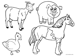Click on the free farm animals color page you would like to print, if you. Free Printable Farm Animal Coloring Pages For Kids
