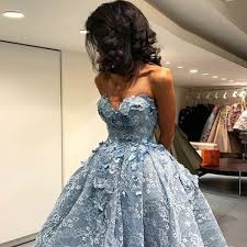 No matter what your prom theme or your budget, nordstrom has racks on racks of dresses to choose from. A Line Sweetheart High Low Light Blue Lace Prom Dresses With Appliques Queenabridal