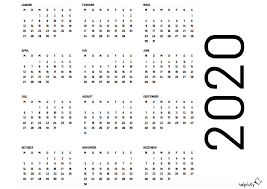 Individuell gestalten oder von vorlage schneller versand niedrige kosten! 2020 Jahreskalender Auf Einen Blick A4 Vorlage Quer Jahres Kalender Jahreskalender Vorlagen