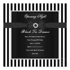 Black And White Stripe Invitation Template Free Formal Black Tie Dinner Black White Stripe Bow Invitation Zazzle Com Bow Invitation Black Tie Invitation Invitations