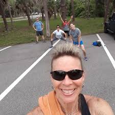 Didn't get any photos of the actual parkHIIT workout (we did it, I swear  :-)), but here's a pic of a very important part of the morning 💕