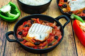 Cabillaud Basquaise Amandine Cooking Recettes De Cuisine Alimentation Cuisson Des Aliments