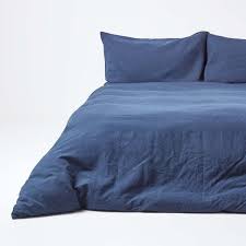 Design the bedroom of your dreams with modern duvet covers, inserts and quilts. Navy Blue Linen Duvet Cover Set