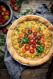 Vegan Tomato Quiche With Gluten Free Pie Crust Crowded Kitchen Recipe Tomato Quiche Recipes Breakfast Meal Prep