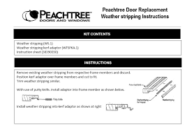 We always remove the weatherstri. Entry Door Weatherstrip Replacement Instructions Pwdservice