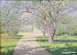 Great savings & free delivery / collection on many items. Flowering Fruit Trees Artwork By Johan Krouthen Oil Painting Art Prints On Canvas For Sale Paintingstar Com Art Online Store