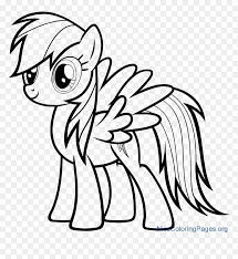 This daring pegasus can win any competition, especially when it comes to flying fast and being a loyal friend. How To Draw Rainbow Dash Character For Kids Mlp Coloring Pages Rainbow Dash Hd Png Download Vhv