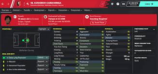 Он играет на позиции центр. Fm20 Wonderkid Eduardo Camavinga Fm Blog