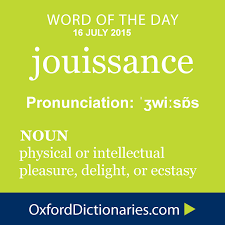 3 a source of pleasure or gratification (painting was my chief pleasure; Jouissance Definition Of Jouissance In English From The Oxford Dictionary Weird Words Uncommon Words Words