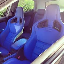 Electric Blue And Black Seats Recaro Cs Seats For Sale Along With A Mk6 Golf Rear Bench Currently All Fitted To A Audi A3 Interior Recaro Racing Seats Seating