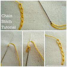 Once you learn this stitch, then sky is. Embroidery Stitches Chain Stitch Tutorial