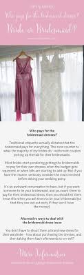 who pays for the bridesmaid dresses