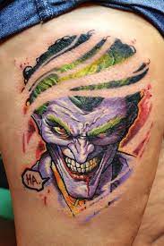 35 Tattoos Of The Joker That Will Make You Smile Joker Tattoo Joker Tattoo Design Joker Face Tattoo