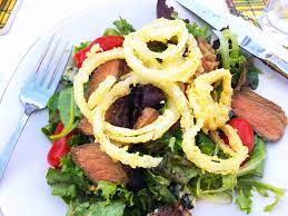 In a large bowl, add lettuce mix, blue cheese, and cherry tomatoes. Pioneer Woman Big Steak Salad Hummingbird Thyme