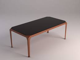 Custom copper table for a dining room. Dining Table Copper And Smoked Glass 3d Model 6 Unknown Obj Max Fbx 3ds Free3d