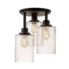 Flush mount lighting is a common ceiling light that can be used anywhere in the home, even in small spaces with low ceilings. Semi Flush Mount Lighting Flush Mount Lights Lighting The Home Depot