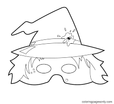 Or you can download it as a blank template that can be decorated to your liking. Plague Mask Coloring Pages Halloween Masks Coloring Pages Coloring Pages For Kids And Adults