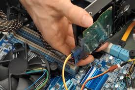 Close up computer repair and service maintenance. Computer Service Bochum Boge Computer