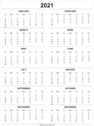 Printable Calendar 2021 Vertical 2021 Yearly Calendar Printable In 2020 Printable Calendar Calendar Printables Print Calendar
