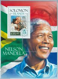 Nelson Mandela Solomon Islander Postal Stamps for sale