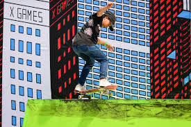 Momiji competed against other players of a comparable age for the gold. Boardriding Momiji Nishiya