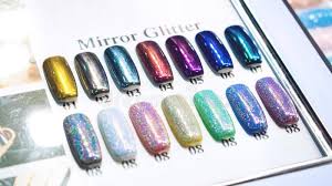 Mirror Glitter Nail Polish Color Charts Nail Polish