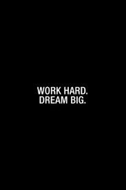 Work Hard Dream Big Simple Quote Poster 12x18 Simple Quotes Quote Posters Dream Big