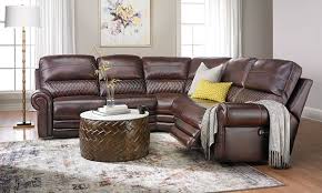 Era Nouveau Quilted Top Grain Power Reclining Sectional Furniture Sofa Furniture Recliner Chair