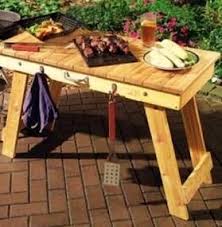Folding Grill Table Bbq Table Diy Pallet Projects Grill Table