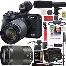 However, to benefit from that sensor. Canon Eos M6 Mark Ii Mirrorless Camera 18 150mm Lens Evf Microphone Kit Black 13803315271 Ebay