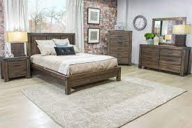 Meadow Panel Bed Dresser Mirror Nightstand In Gray Queen Modern Bedroom Design Modern Bedroom Bedroom Design