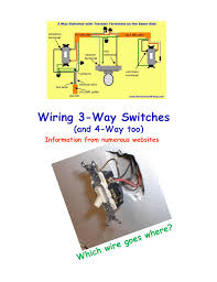 Before wiring a light switch please consider the following: Wiring 3 Way Switches