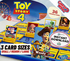Where can i print my own character sheets for guess who? Toy Story Guess Who Game Cards Printable Game Pieces For Guess Who Board Game Toy Story Inspired Guess Who Game Toy Story Guess Game In 2021 Printable Cards Game Pieces Card Games
