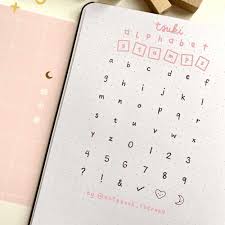 This 1/4 inch alpha/numeric stamp set is made from tough zinc for heavy duty, everyday stamping of names and initials and numbers on all your handcrafted . Tsuki Bullet Journal Alphabet Stamp Set Notebooktherapy