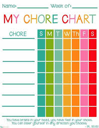 Child Chore Chart Chore Chart Kids Free Printable Chore