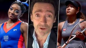 167.5 cm x 127.8 cm depth 4.7 cm) hugh jackman ac (b. Tokyo Olympics 2020 Hugh Jackman Backs Gymnasts Simone Biles And Naomi Osaka Urges Them To Speak Up Watch Video Fresh Headline