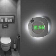 Toilet Night Light With Clock Battery Usb Lamp With Motion Sensor Led Light For Wc Bathroom Bedroom Closet Magnetic Wall Lamps Aliexpress