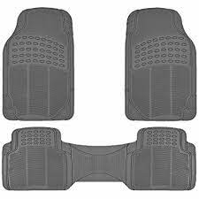 All Weather Solid Gray Rubber Trimmable Front Rubber Flooring Rubber Floor Mats Car Floor Mats
