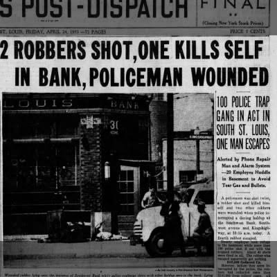 April 24, 1953: The Southwest Bank robbery - Newspapers.com™